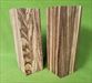 Zebrawood Turning Blanks ~ 2 Each ~ 2 1/2 x 2 1/2 x 7 1/2 ~ $39.99  Blank #714